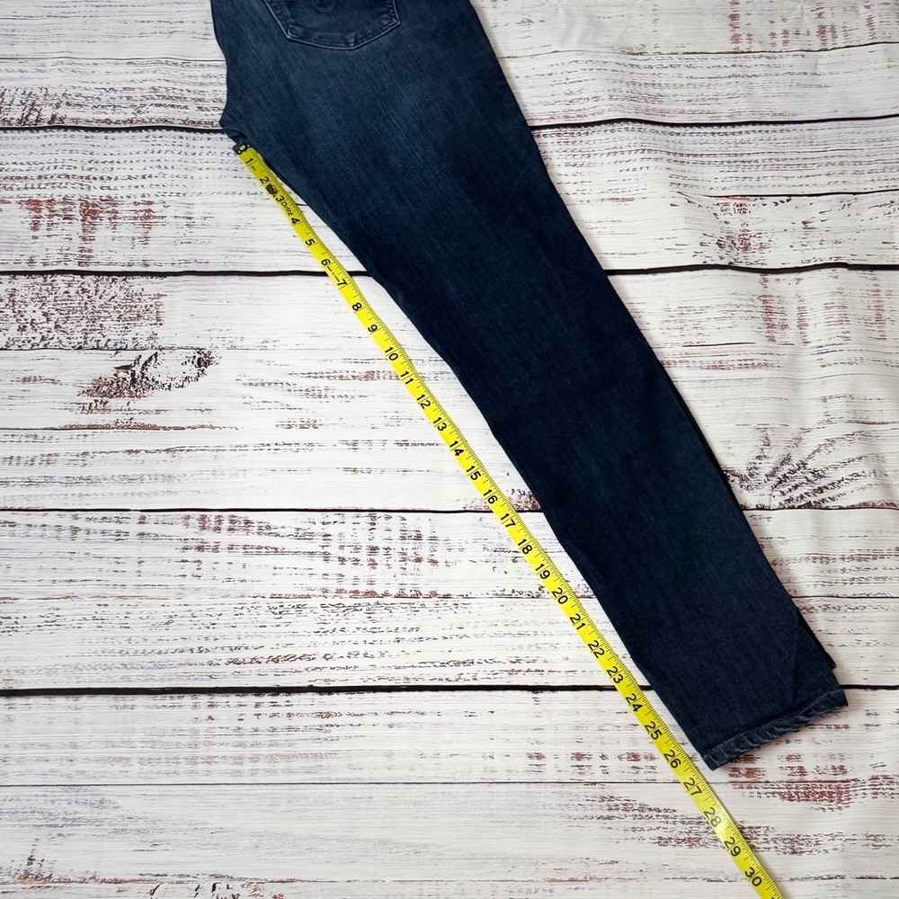 AG Adriano Goldschmied Maternity Skinny Jeans Dark Wash Full Belly Panel 28R - Picture 5 of 8